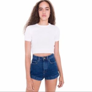 American apparel high-rise shorts